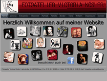 Tablet Screenshot of fotoatelier-victoria.de